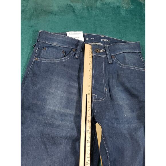 C&A Jeans Sz 28x28 Mens Blue Denim Stretch Pants Straight Button Closure NWT - Picture 7 of 13